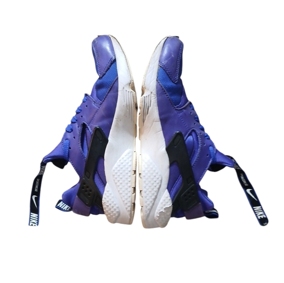 AIR HUARACHE RUN PREMIUM ZIP TRAINERS PURPLE AND BLUE SNEAKERS SIZE 7.5 - Picture 2 of 12
